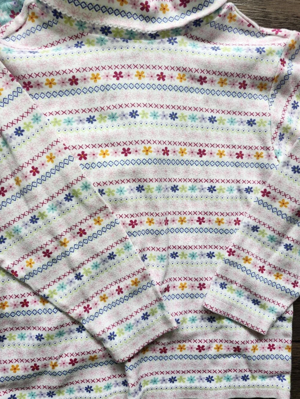 Vintage Y2k Gymboree Girls' Floral Turtleneck Shirt Bundle